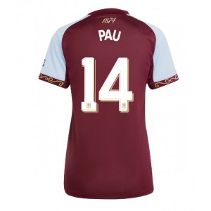 Fotbalové Dres Aston Villa Pau Torres #14 Dámské Domácí Oblečení 2025-26 Krátký Rukáv
